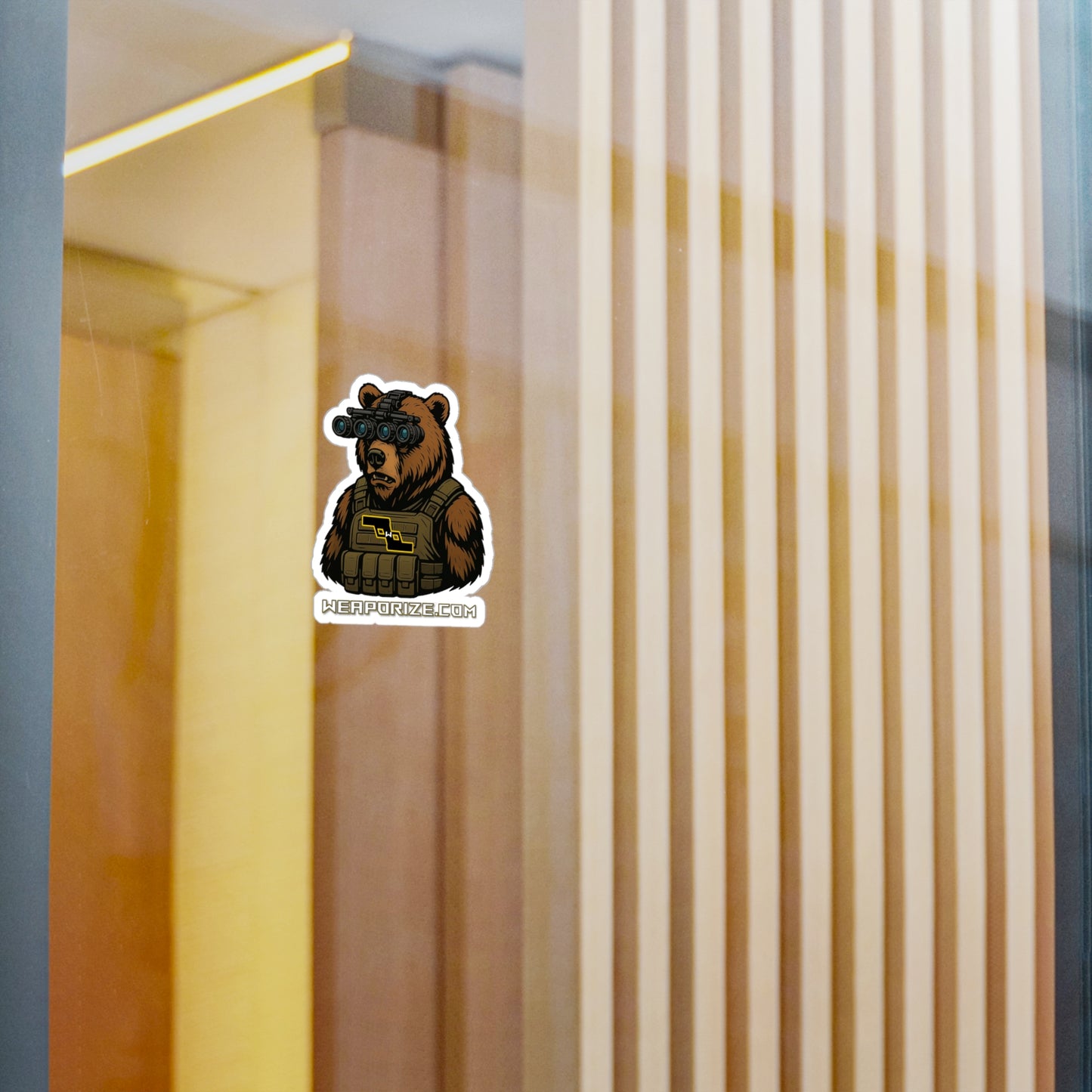WPZ Bear Arms in the Dark Vinyl Sticker