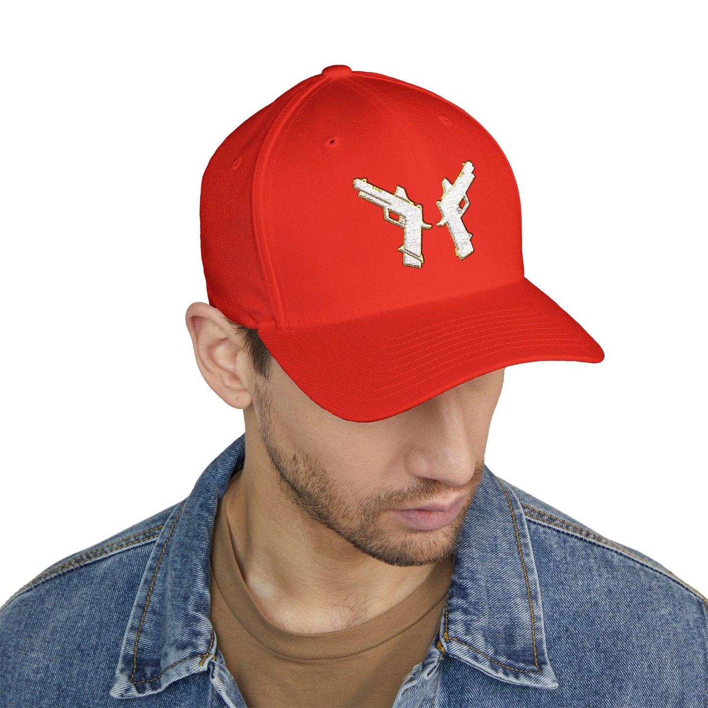 Embroidered Hat - Praying Guns Design