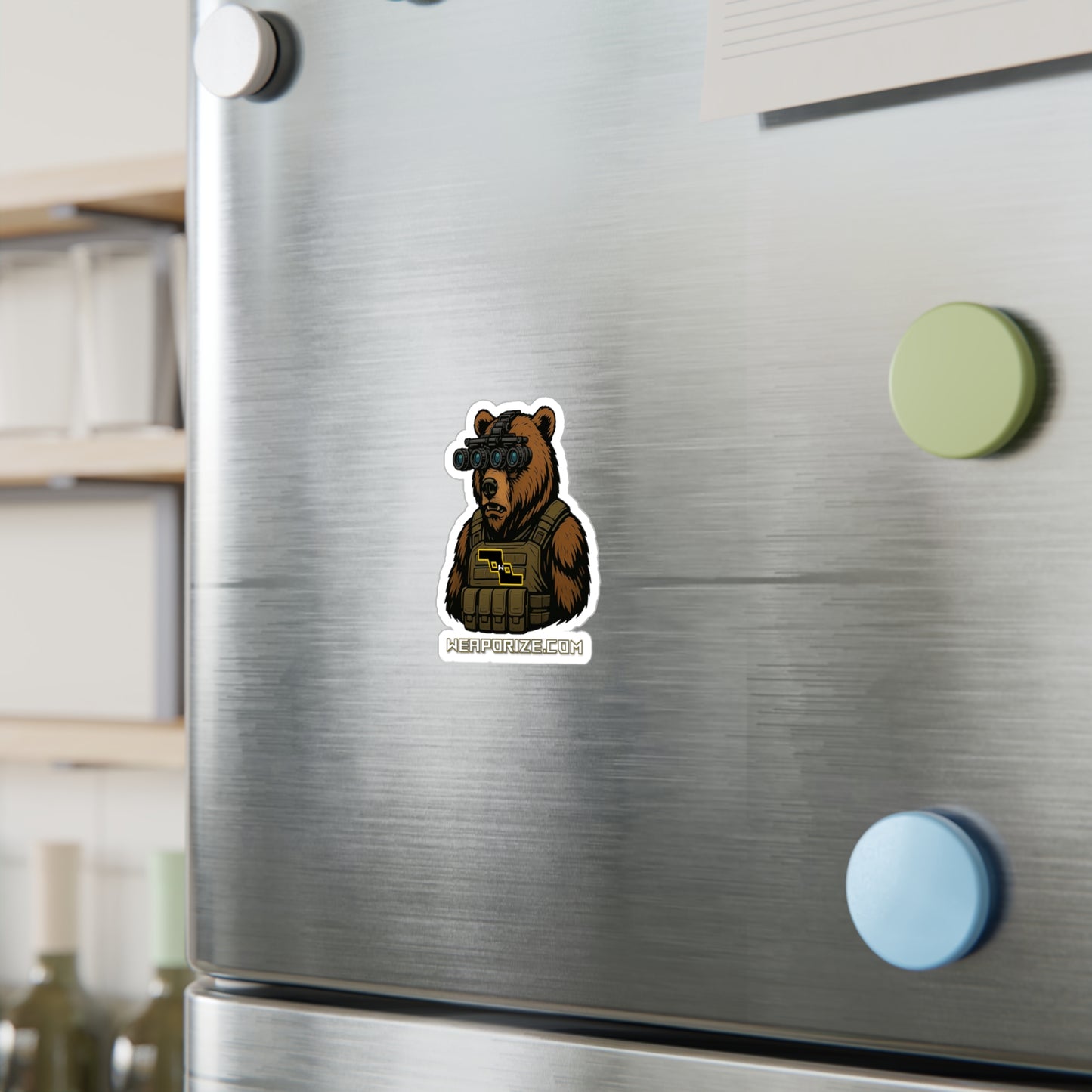 WPZ Bear Arms in the Dark Vinyl Sticker