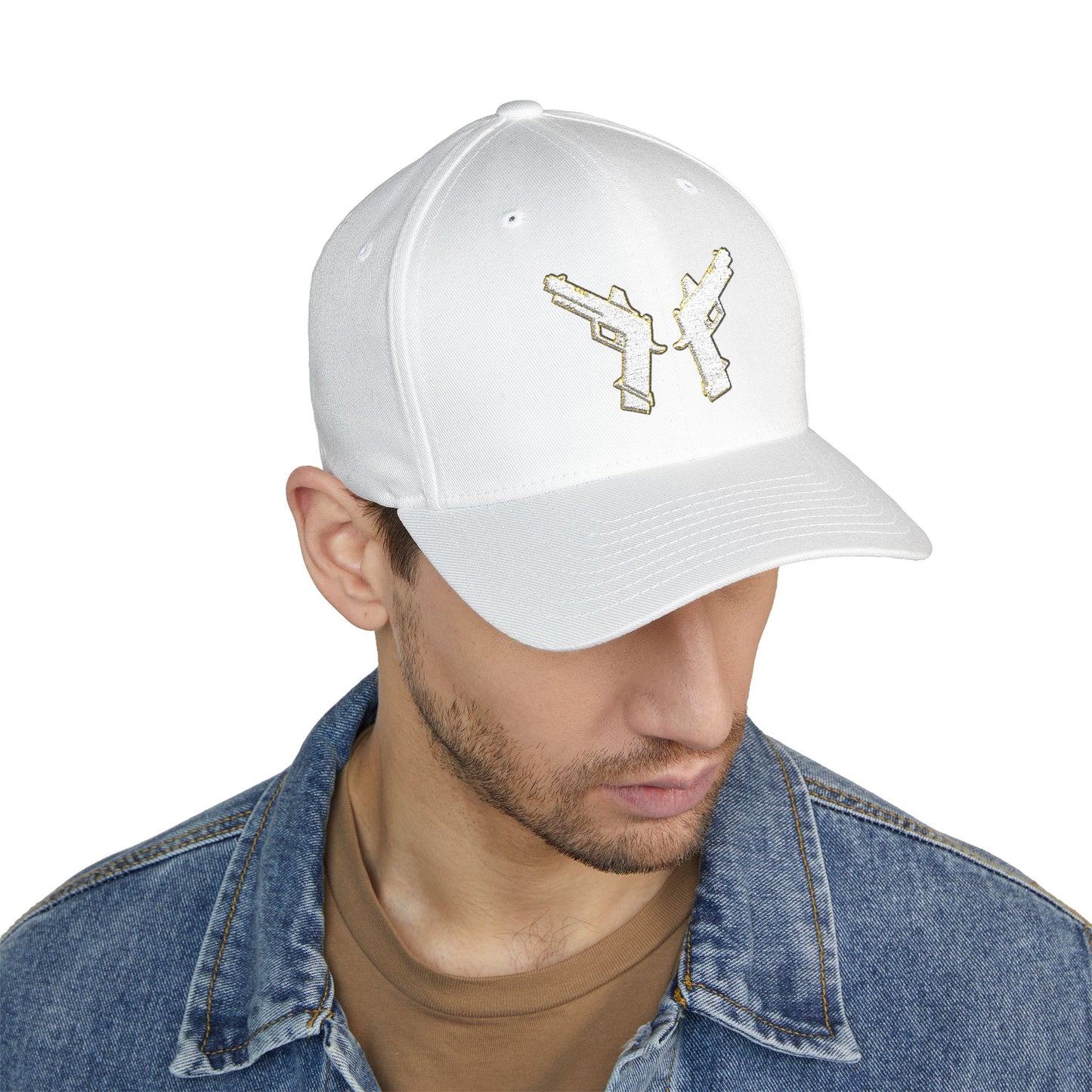 Embroidered Hat - Praying Guns Design