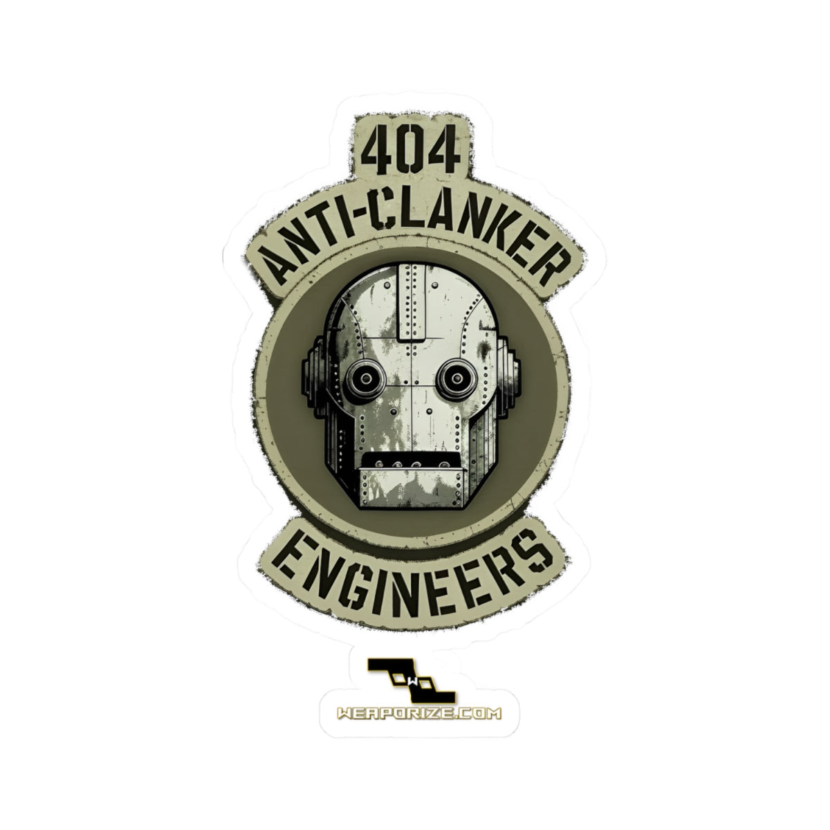 404 Anti‑Clanker Engineers Sticker