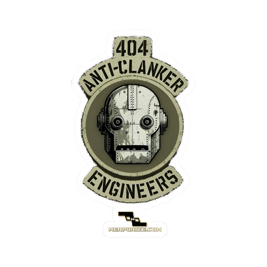404 Anti‑Clanker Engineers Sticker
