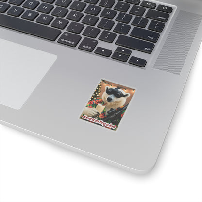 American Nog-a-Loo 2 Bear Kiss-Cut Stickers