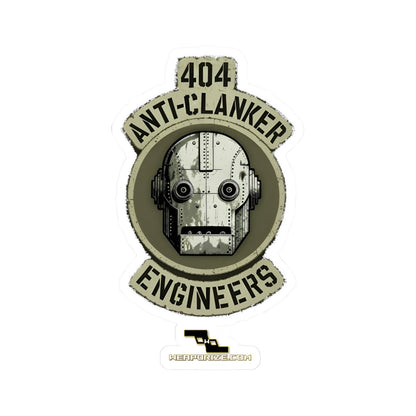 404 Anti‑Clanker Engineers Sticker