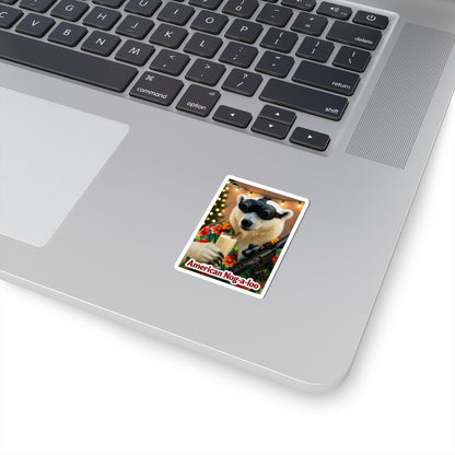 American Nog-a-Loo 2 Bear Kiss-Cut Stickers