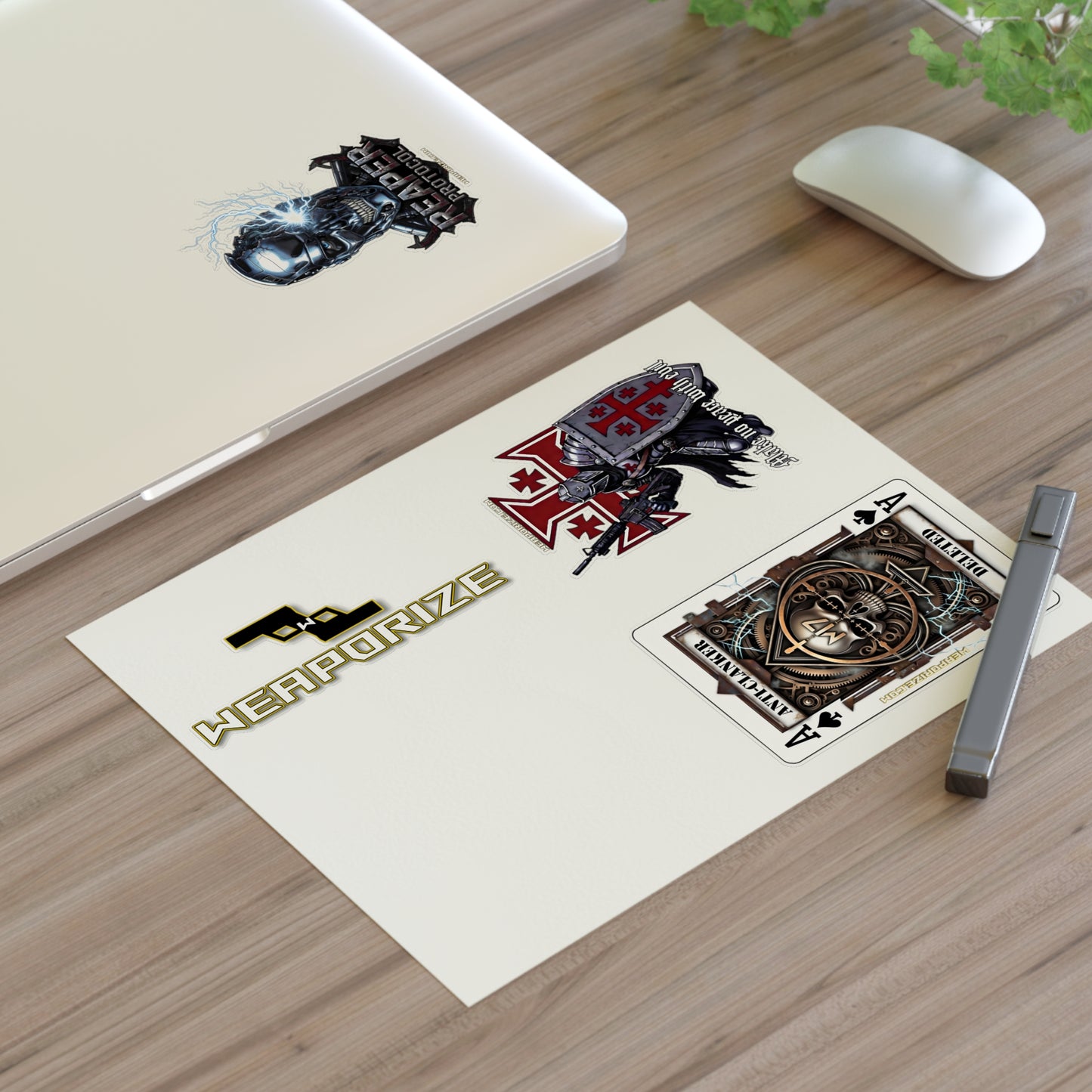 WPZl Sticker Sheet – Reaper, Anti-Clanker Engineer & Make No Peace With Evil