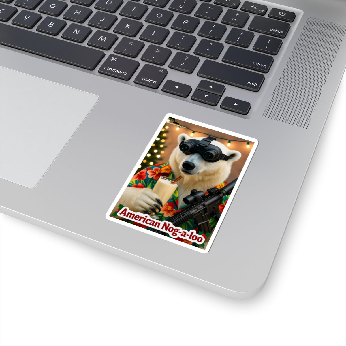 American Nog-a-Loo 2 Bear Kiss-Cut Stickers
