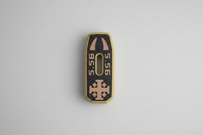 PMAG Gen 3 base plate with '5.56' and Jerusalem Cross