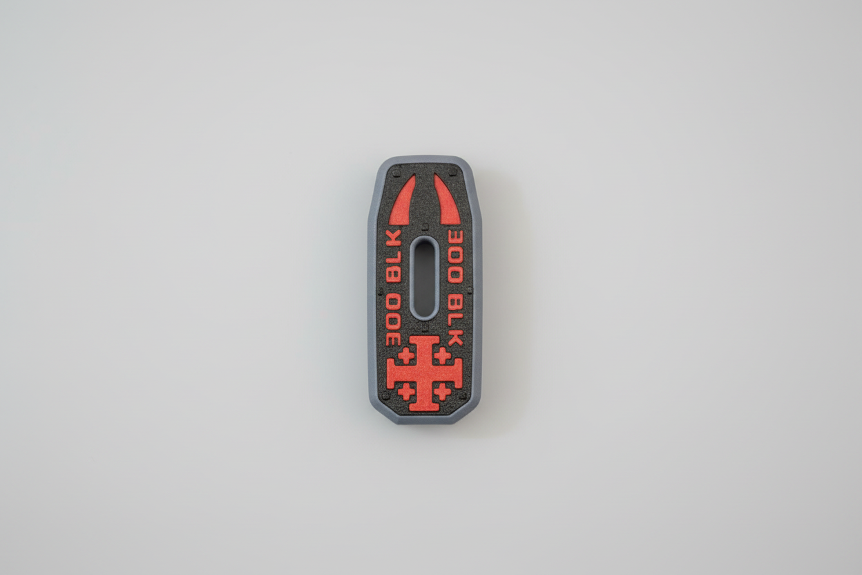 PMAG Gen 3 Baseplate with '300 BLK' text Jerusalem Cross